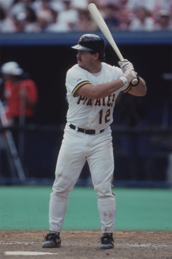 Mike LaValliere bats for Pirates